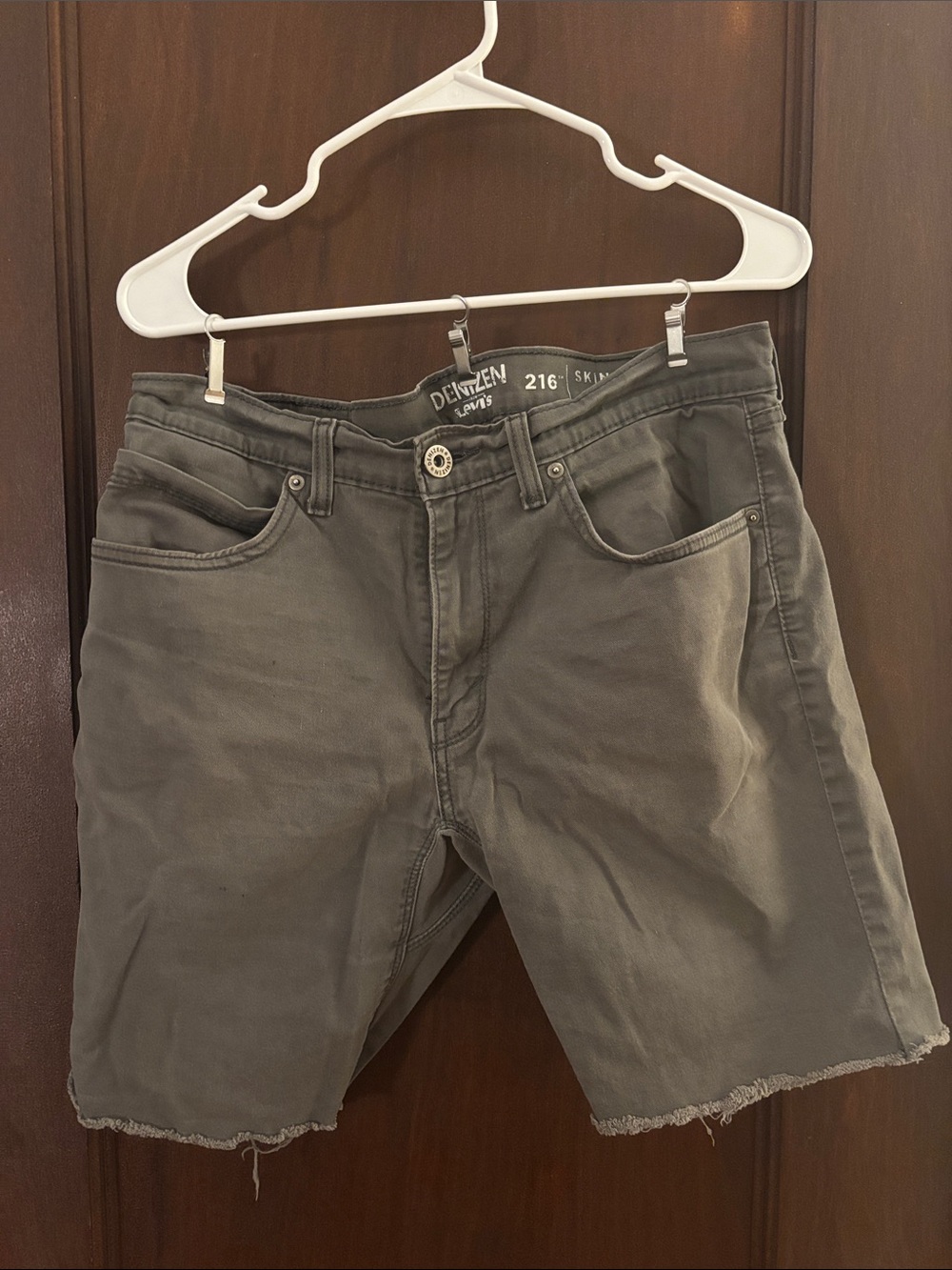 Denizen from Levi's Gray Cutoff Jean Shorts